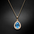 Pakabukas „Debesų Lašas (Aquamarine Blue)“ su Swarovski™ kristalais